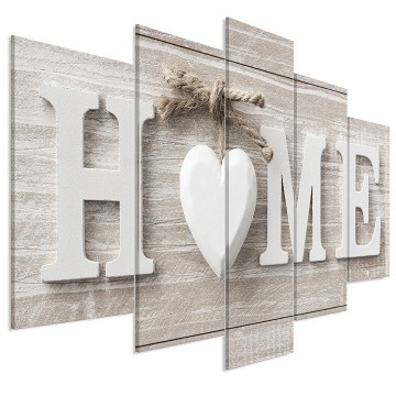 Canvas 5 luik schilderij home 2 240 x 112 cm m a 0685 b m