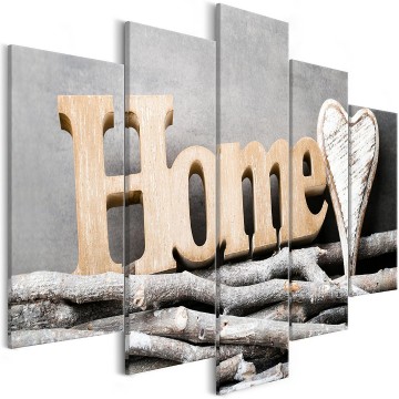 Canvas 5 luik schilderij home 3 240 x 112 cm m a 0685 b m