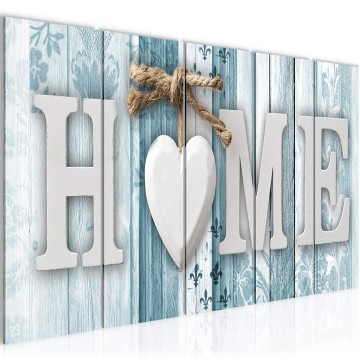 Canvas 5 luik schilderij home 5 220 x 80 cm 503355