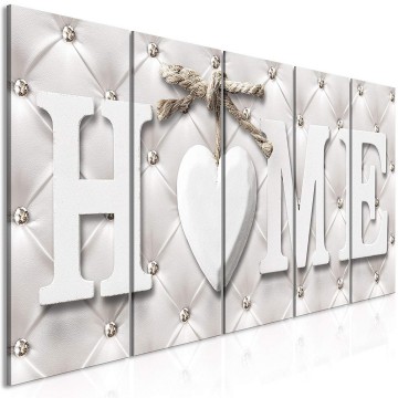 Canvas 5 luik schilderij home 5 240 x 90 cm m c 0272 b m xl 