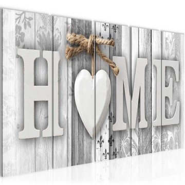 Canvas 5 luik schilderij home 6 220 x 80 cm 503355