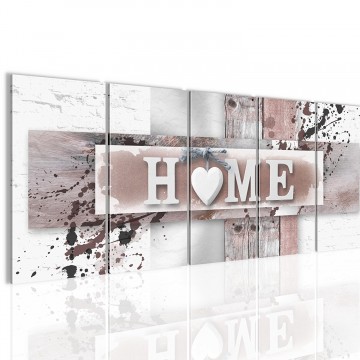 Canvas 5 luik schilderij home hoek3 220 x 80 cm 504555