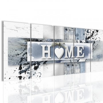 Canvas 5 luik schilderij home hoek4 220 x 80 cm 504555