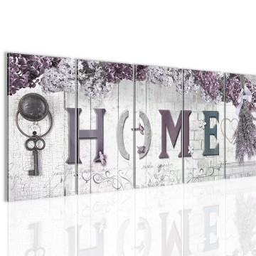 Canvas 5 luik schilderij home4 220 x 80 cm 503612 0