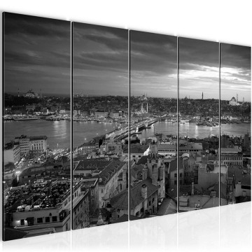Canvas 5 luik schilderij istanboel 13 220 x 80 cm 603155
