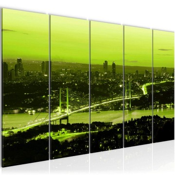 Canvas 5 luik schilderij istanboel 2 220 x 80 cm 603855