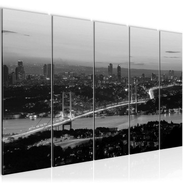 Canvas 5 luik schilderij istanboel 3 220 x 80 cm 603855