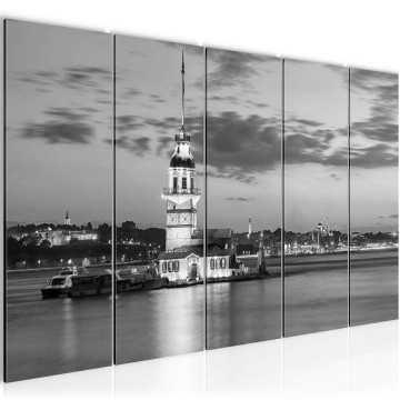 Canvas 5 luik schilderij istanboel 6 220 x 80 cm 604855