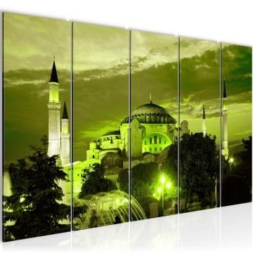 Canvas 5 luik schilderij istanboel 9 220 x 80 cm 604655