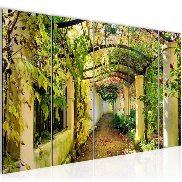 Canvas 5 luik schilderij italie 4 220 x 80 cm 609255