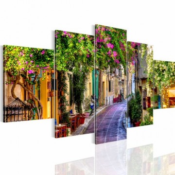 Canvas 5 luik schilderij italien2 200 x 100 cm  0