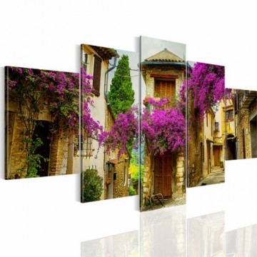 Canvas 5 luik schilderij italien3 200 x 100 cm  0
