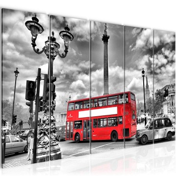 Canvas 5 luik schilderij londen 1 220 x 80 cm 604755