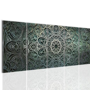 Canvas 5 luik schilderij mandala 10 220 x 80 cm 109455