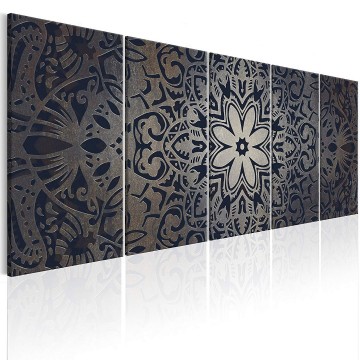 Canvas 5 luik schilderij mandala 10 240 x 90 cm f a 0546 b m 