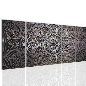 Canvas 5 luik schilderij mandala 11 220 x 80 cm 109455
