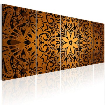 Canvas 5 luik schilderij mandala 11 240 x 90 cm f a 0546 b m 