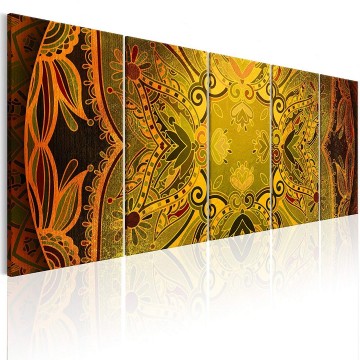 Canvas 5 luik schilderij mandala 13 240 x 90 cm f a 0546 b m 