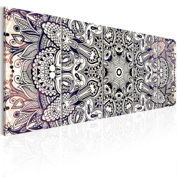 Canvas 5 luik schilderij mandala 15 240 x 90 cm f a 0546 b m 