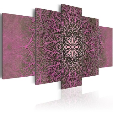 Canvas 5 luik schilderij mandala 2 240 x 112 cm f a 0515 b n