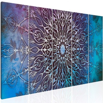 Canvas 5 luik schilderij mandala 2 240 x 90 cm f a 0662 b n