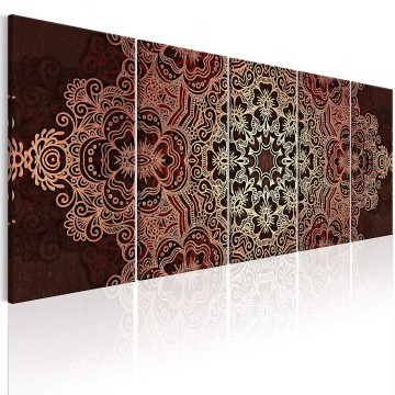 Canvas 5 luik schilderij mandala 8 240 x 90 cm f a 0546 b m 