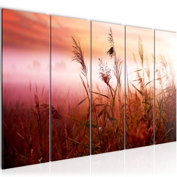 Canvas 5 luik schilderij natuur sunset 1 220 x 80 cm 611255
