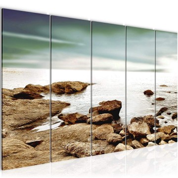 Canvas 5 luik schilderij natuur sunset 2 220 x 80 cm 610255