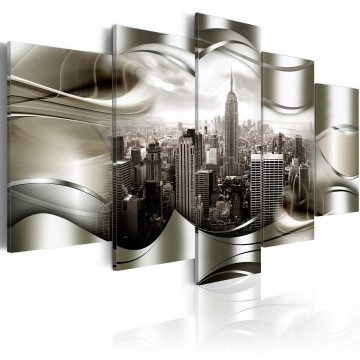 Canvas 5 luik schilderij new york 28 240 x 112 cm da 0032 bn