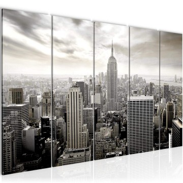 Canvas 5 luik schilderij new york 3 220 x 80 cm 603455