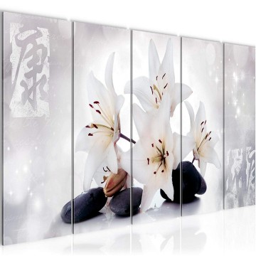 Canvas 5 luik schilderij ontspanning 10 220 x 80 cm 022155 ama