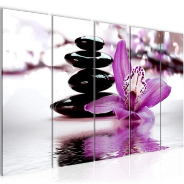 Canvas 5 luik schilderij ontspanning 12 220 x 80 cm 204255