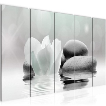 Canvas 5 luik schilderij ontspanning 3 220 x 80 cm 506055