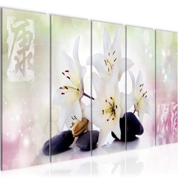 Canvas 5 luik schilderij ontspanning 8 220 x 80 cm 022155 ama