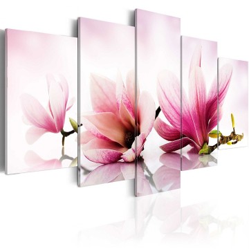 Canvas 5 luik schilderij orchidee 4 240 x 112 cm b a 0070 b n