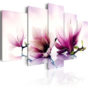 Canvas 5 luik schilderij orchidee 6 240 x 112 cm b a 0070 b n