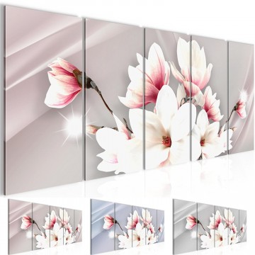 Canvas 5 luik schilderij orchidee abstract0 220 x 80 cm 208255