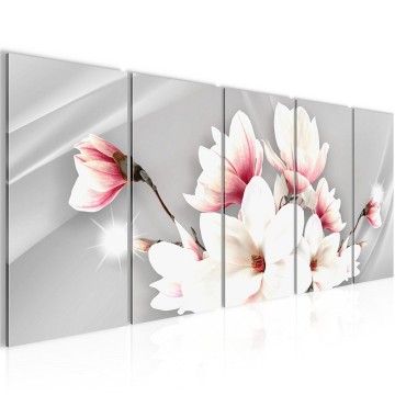 Canvas 5 luik schilderij orchidee abstract3 220 x 80 cm 208255 0