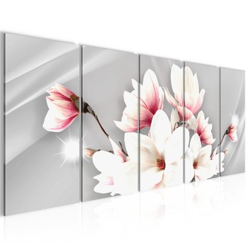 Canvas 5 luik schilderij orchidee abstract3 220 x 80 cm 208255 1