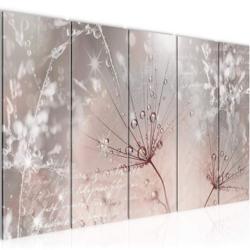 Canvas 5 luik schilderij paardenbloem 2 220 x 80 cm 205555