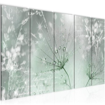 Canvas 5 luik schilderij paardenbloem 3 220 x 80 cm 205555