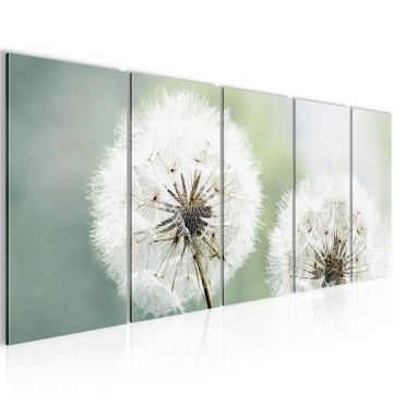 Canvas 5 luik schilderij paardenbloem 4 220 x 80 cm 207155