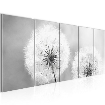 Canvas 5 luik schilderij paardenbloem 6 220 x 80 cm 207155