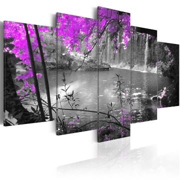 Canvas 5 luik schilderij paradijs 3 240 x 112 cm c a 0002 b n