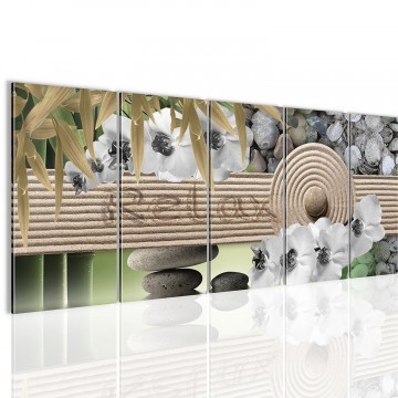 Canvas 5 luik schilderij relax3 220 x 80 cm 502955