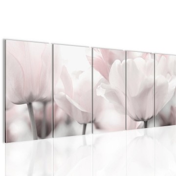 Canvas 5 luik schilderij tulpen4 220 x 80 cm 203912 0