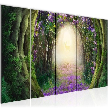 Canvas 5 luik schilderij tunnel of love 1 220 x 80 cm 608855