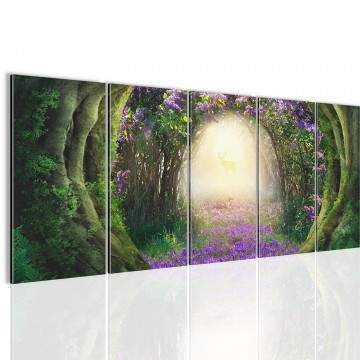 Canvas 5 luik schilderij tunnel of love1 220 x 80 cm 608855