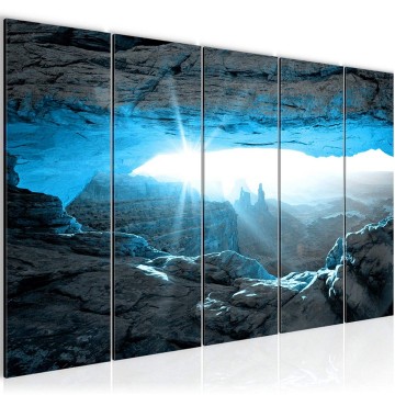 Canvas 5 luik schilderij uitzicht 2 220 x 80 cm 603755