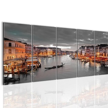 Canvas 5 luik schilderij venetie3 220 x 80 cm 604312 0